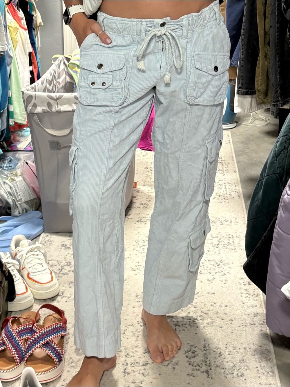 Free People Tahiti Cord Cargo Pants - Picture 4 of 8